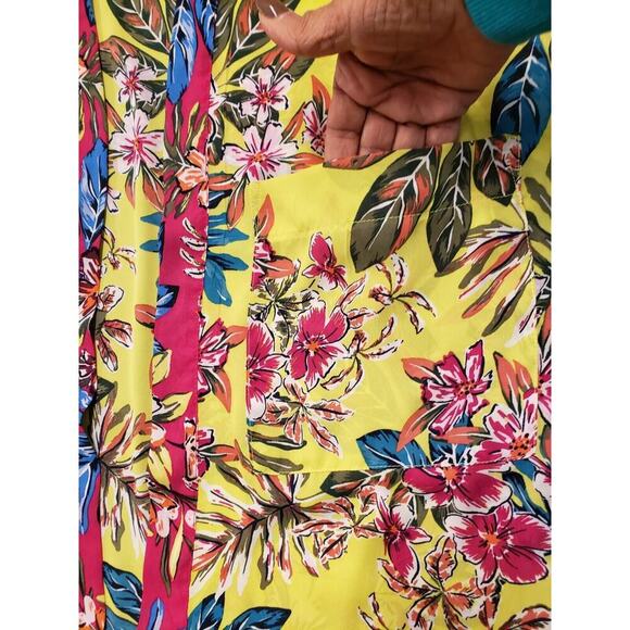 Women's Multicolor Floral Polyester Long Sleeve Casual Open Front Blazer Large - Picture 13 of 13